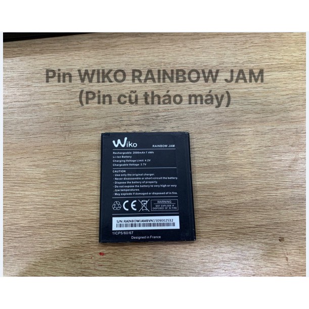 Pin WIKO RAINBOW JAM( pin cũ tháo máy)