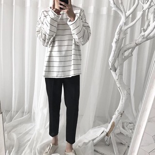 Áo Thun Sweater Kẻ Sọc Ngang( Hình Thật)