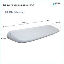 Kệ gương phòng tắm bằng sứ, giá sứ Inax - 100% chính hãng