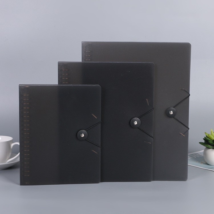 Binder bìa sổ còng nhựa còng sắt bìa nhựa mềm khóa tròn tặng kèm tab phân trang 3 size A4 B5 A5 CREAMY BRKT157