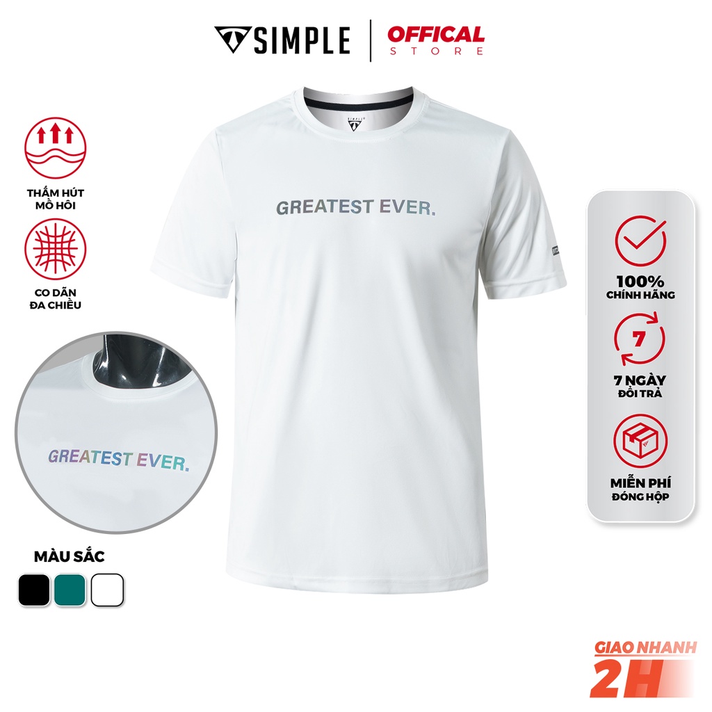Áo Thể Thao Nam TSIMPLE cổ tròn tay ngắn tập gym vải thun lạnh thoáng mát co giãn chuẩn form MSSAHP6 | BigBuy360 - bigbuy360.vn