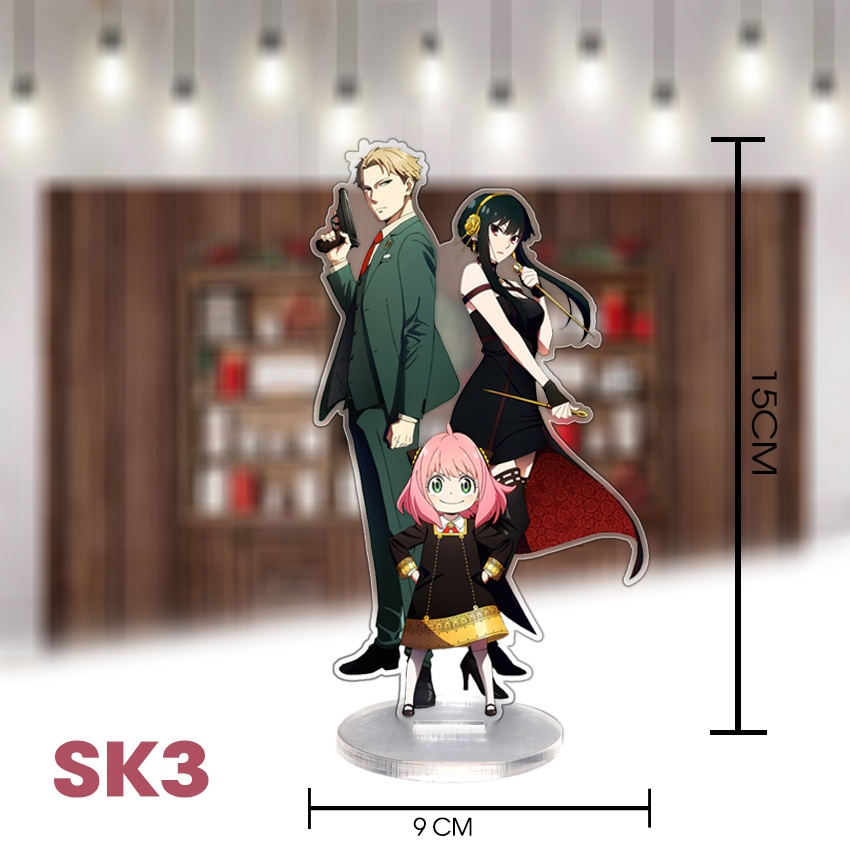 Mô hình standee 2D SPY x FAMILLY, mô hình các nhân vật anime, hoạt hình, quà tặng ý nghĩa, sưu tập, standee mica