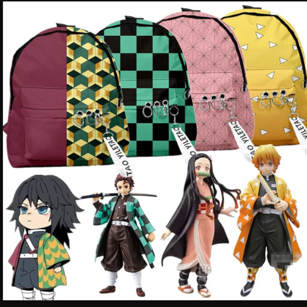 Ba Lô Vải In Hình Anime Xinh Xắn Unisex