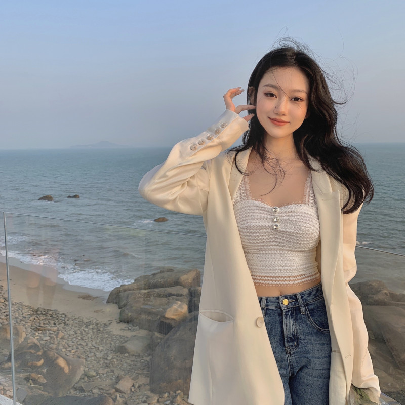 Áo Nữ Không Tay Phối Ren Thời Trang Hè 2021 | BigBuy360 - bigbuy360.vn