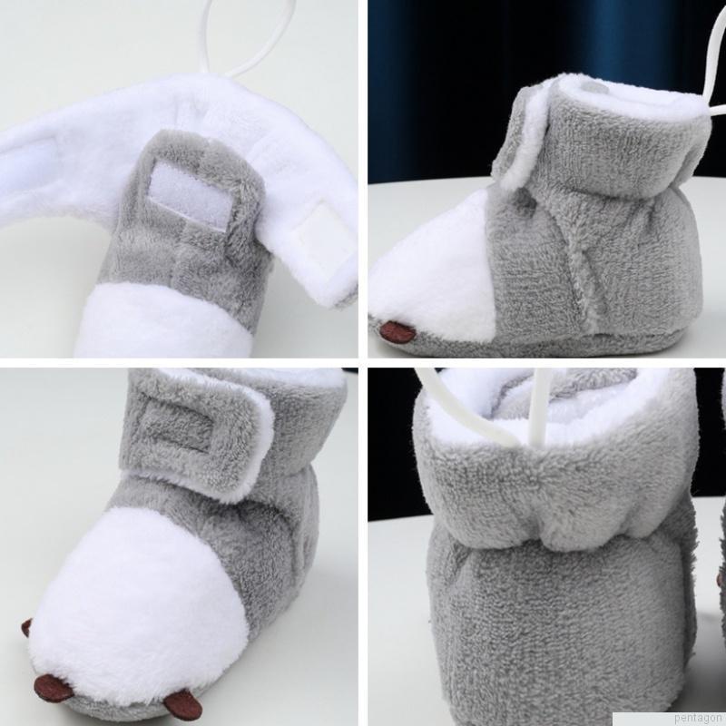 Giày bốt lót lông dễ thương cho bé từ 0-18 tháng tuổi