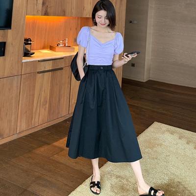 Chân Váy Xòe Kaki Cạp Chun Co Giãn Zinti CV03