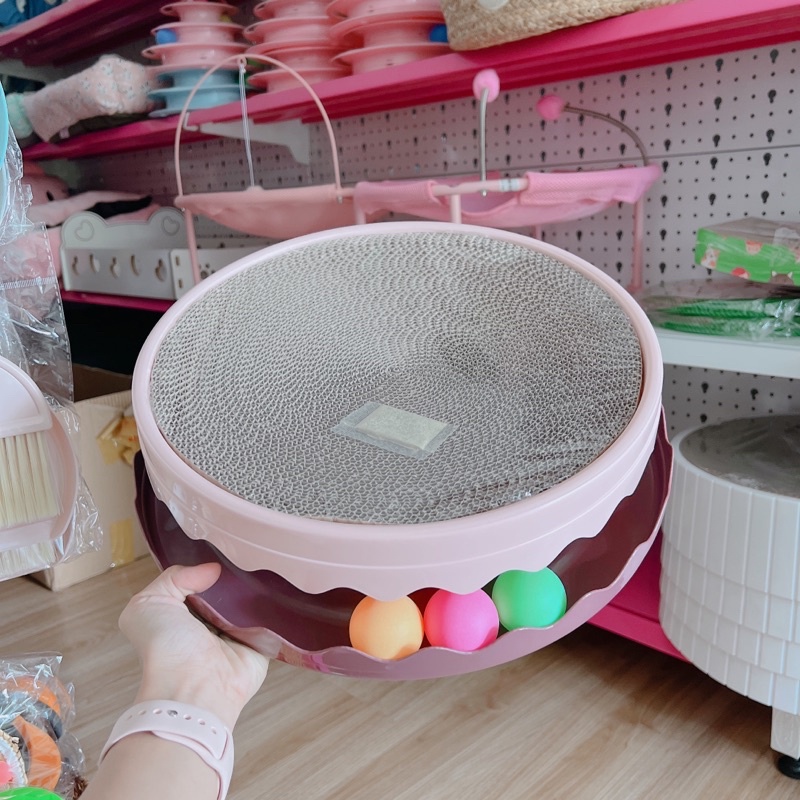 bàn cào móng hình tròn cho mèo, ổ nằm cho mèo