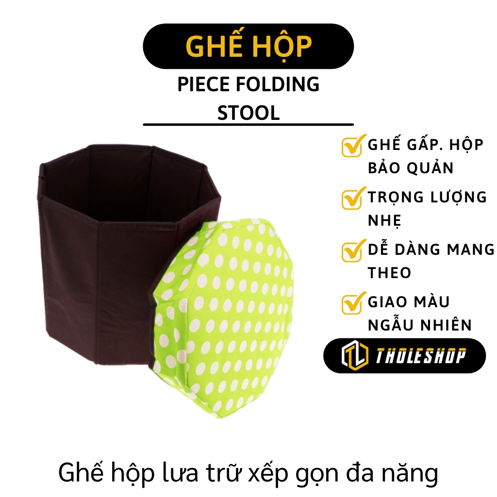 Hộp Đựng Đồ - Ghế Đựng Đồ Đa Năng - Ghế Hộp Chịu Lực Chắc Chắn Gấp Gọn 3452