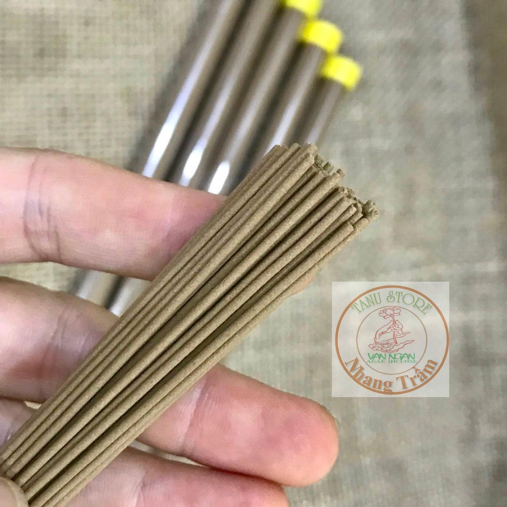 Nhang Không Tăm Trầm Hương Đặc Biệt Nắp Vàng- Thơm đậm đà Trầm Nha Trang, gia tăng vượng khí, thư giãn - Tanu Store