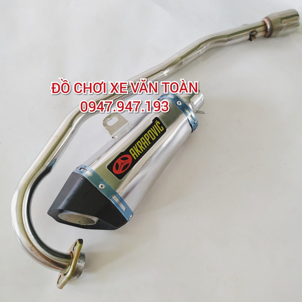 Pô Akrapovic bạc độ Exciter 135 - Pô Ex136