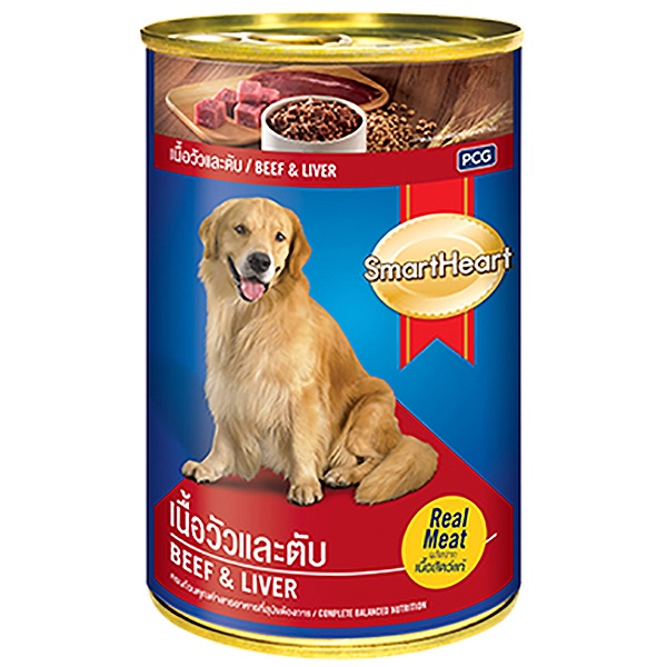 [CHÍNH HÃNG] PATE SMARTHEART CHO CHÓ TRƯỞNG THÀNH VỊ THỊT BÒ &amp; GAN - LON 400G