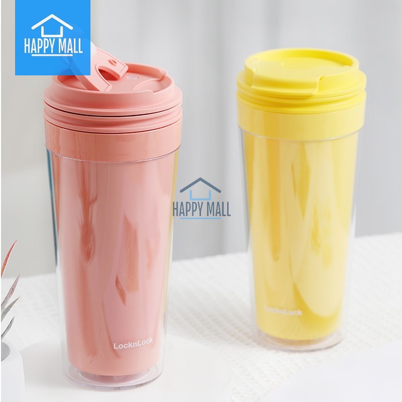 Ly nhựa 2 lớp Lock&Lock Bucket Cold Cup dung tích 580ml HAP519 HAP520