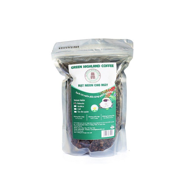 Cà phê nguyên hạt rang robusta, arabica sạch tây nguyên xanh ocop kon tum | BigBuy360 - bigbuy360.vn