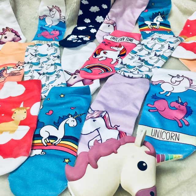 Tất Cổ Ngắn Trẻ Em Họa Tiết UNICORN