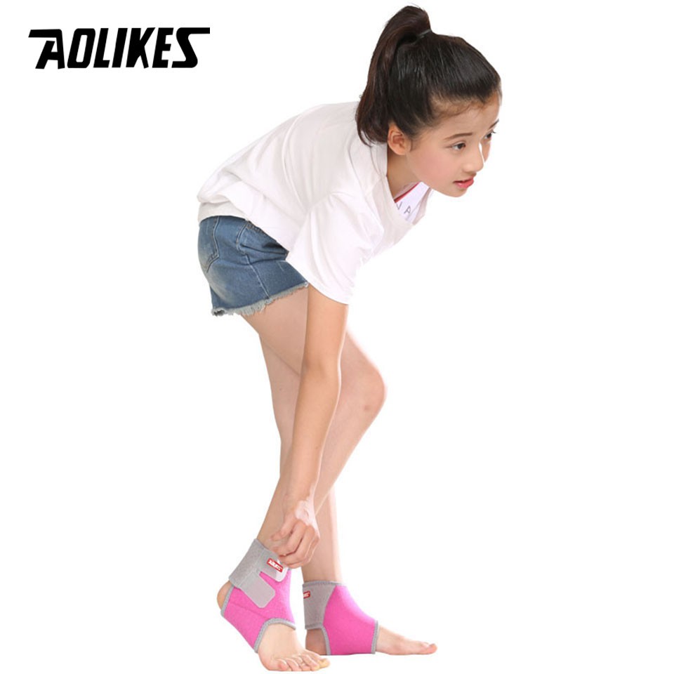 Bộ đai bảo vệ mắt cá chân trẻ em AOLIKES A-7128 thoáng khí children sport ankle protector