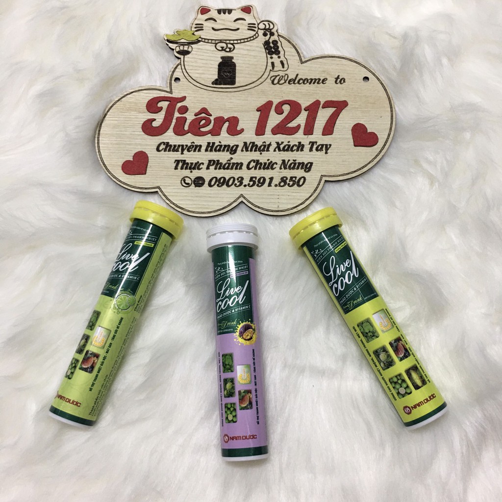 Viên Sủi Thanh Nhiệt LiveCool - Tuýp 16 Viên ( có 3 vị )