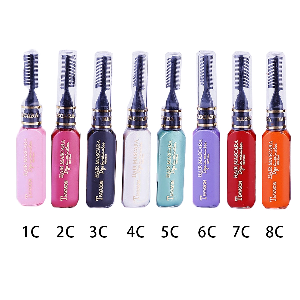 Mascara nhuộm tóc 8 màu DIY không độc hại