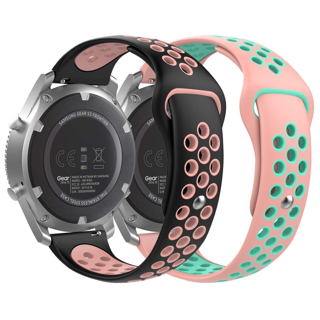 (chuyên Nghiệp) Dây Đồng Hồ Bằng Silicone Cho Samsung Gear S 3 Frontier / S 3 Classic