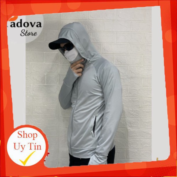 Áo chống nắng nam kéo cao che mặt, tay áo dài che mu bàn tay chống tia UV thông hơi, thoáng mát PADOVA - PV02