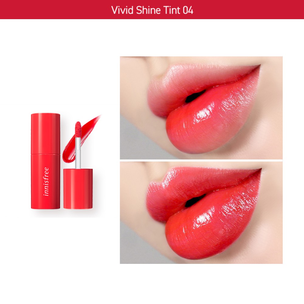 [Mã COSIF03 giảm 10% đơn 400K] Son môi lâu trôi dưỡng ẩm innisfree Vivid Shine Tint 4.5g