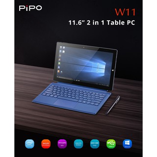 Máy tính bảng Pipo W11 chip N4120 8G ram 128G eMMC 11.6 inch Full HD (kèm bàn phím + thumbnail