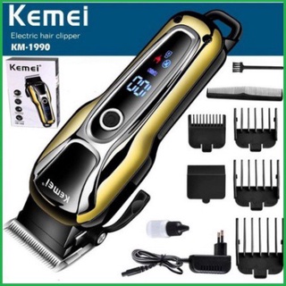 [BH 12 THÁNG] -Tông đơ cắt tóc Kemei 1990 Chính Hãng Pin Lithium 2000mAh Dòng Cao Cấp Dùng Cho SaLon , Thợ Chuyên Nghiệp