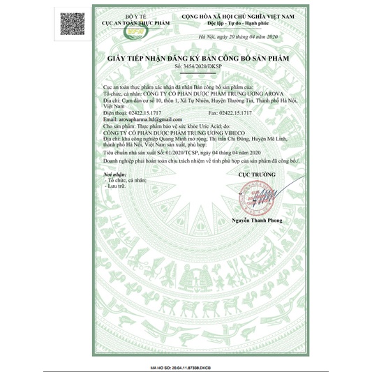 Uric acid - Giảm acid uric máu, giảm nguy cơ viêm khớp do gout