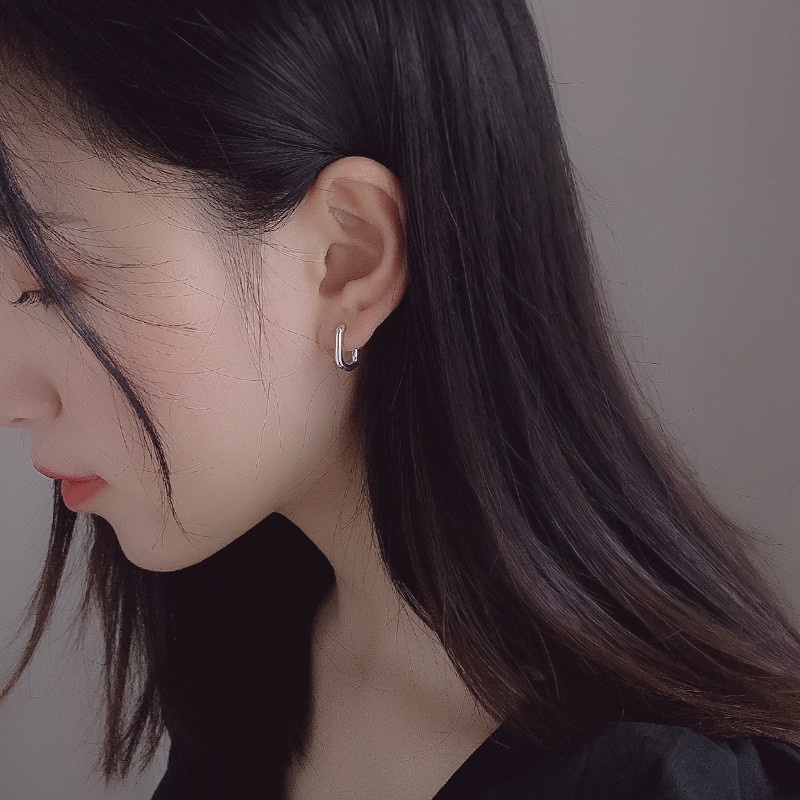 Khuyên Tai Nữ Bông Tai Hình Bầu Dục Thiết Kế Đơn Giản Nhẹ Nhàng H29