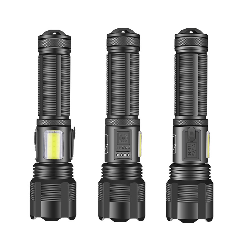 Đèn pin siêu sáng XH P50 A COB mới cực mạnh mới 2024