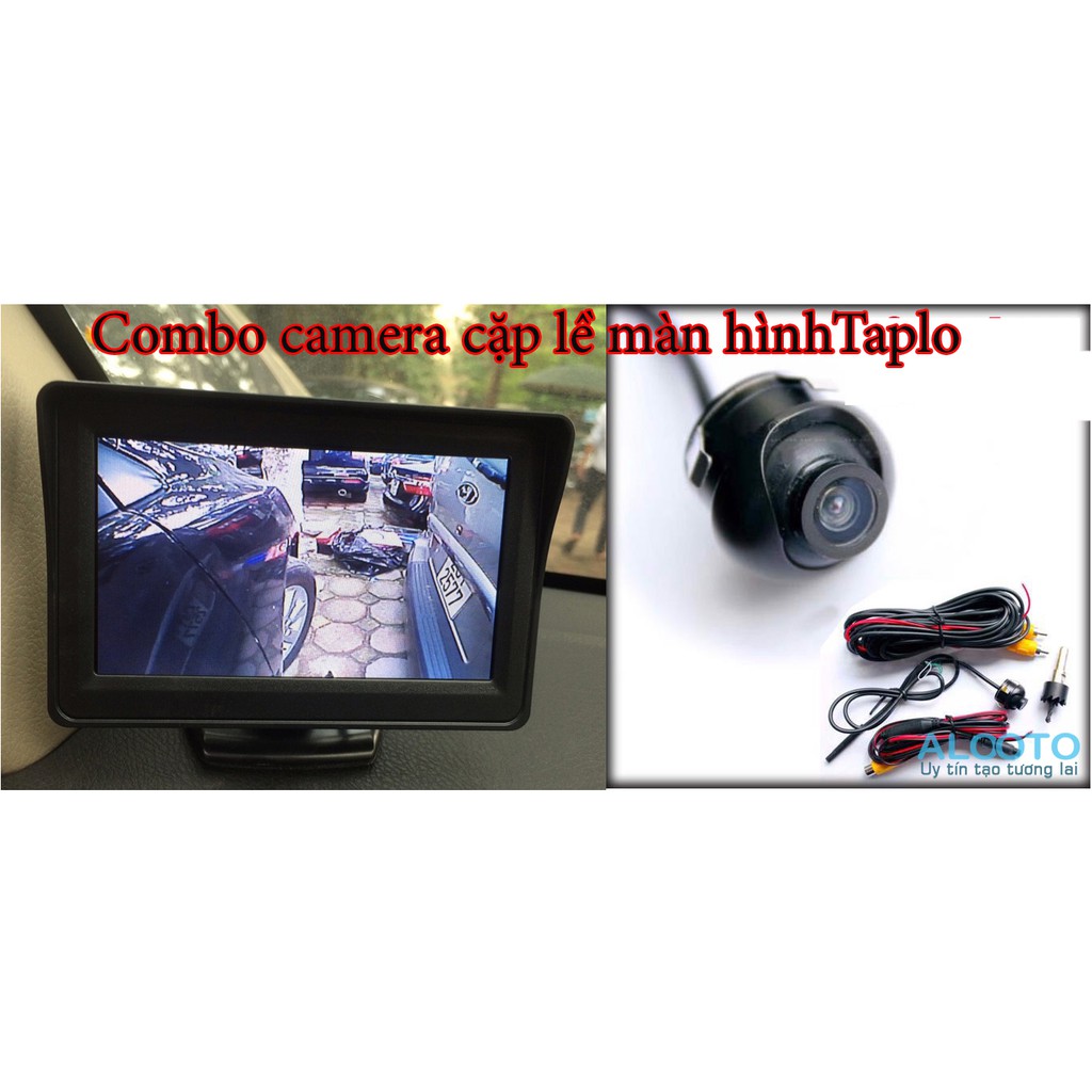 ⚡️Camera⚡️Combo camera cặp lề ( Camera tiến ) và màn hình taplo 4.3 icnh