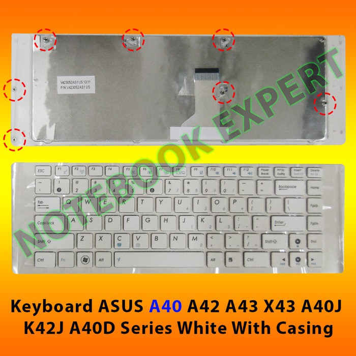 Ốp lưng kèm bàn phím cho Asus A40 A42 A43 X43 A40J K42J A40D