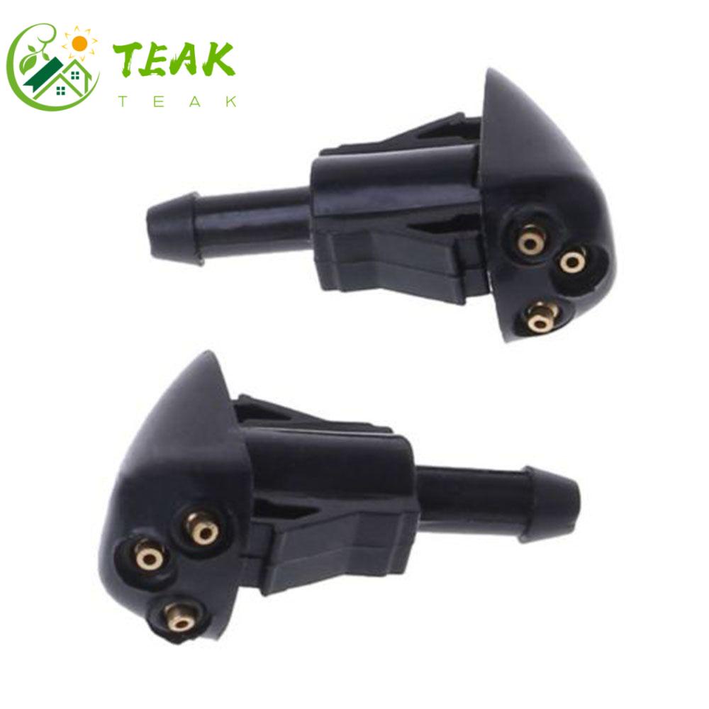 Set 2 Đầu Phun Nước Rửa Kính Chắn Gió Phía Trước Bằng Nhựa Mini Chuyên Nghiệp