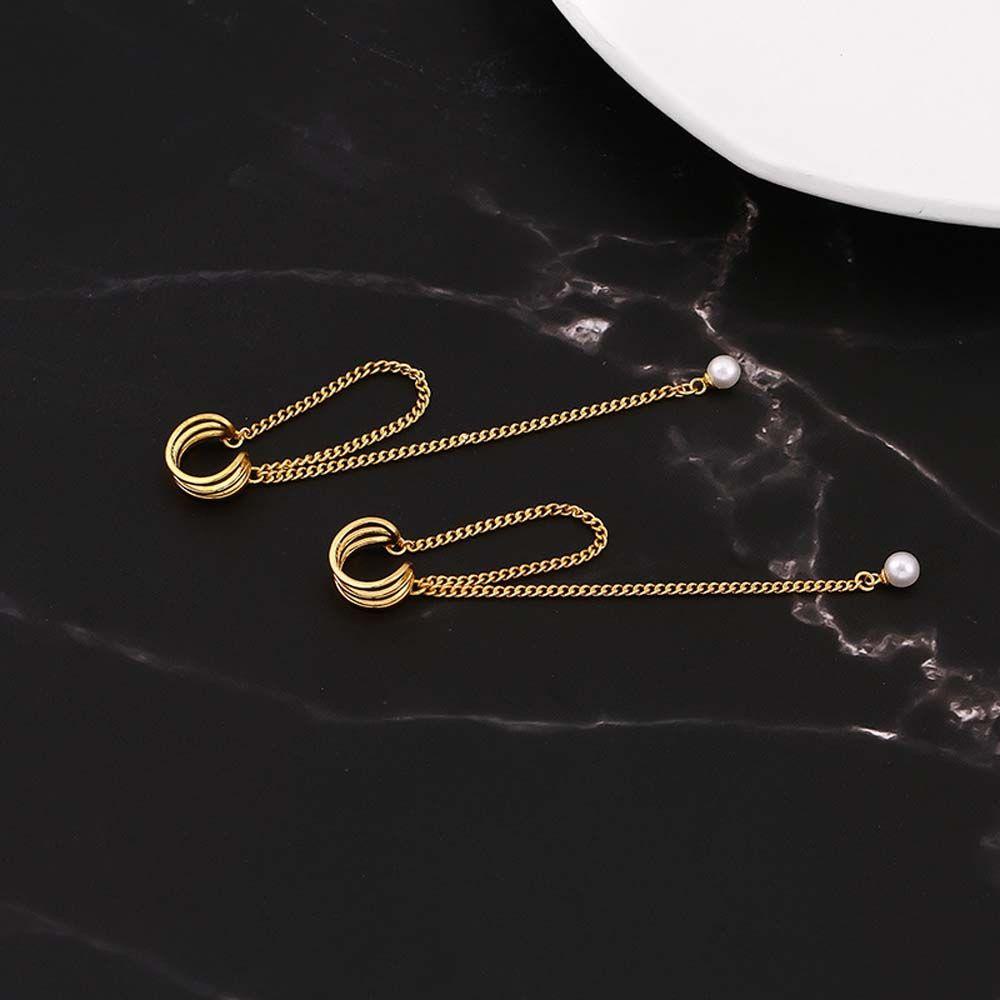 Khuyên Tai Dạng Kẹp Bằng Đồng Phong Cách Hàn Quốc Thanh Lịch Cho Nữ