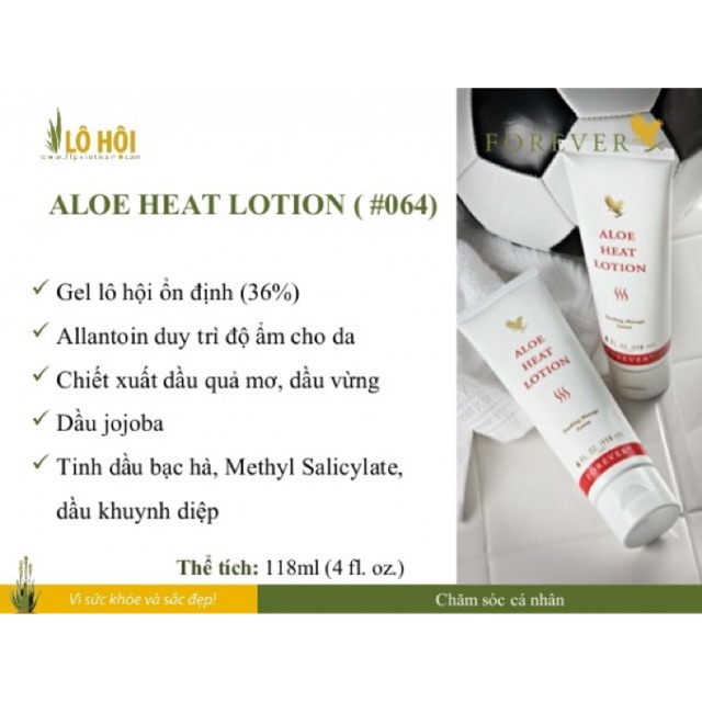 Aloe Heat Lotion Kem mát xa Lô Hội Aloe Vera