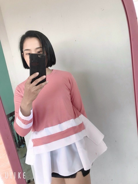 Áo bầu thu đông dáng babydoll siêu xinh