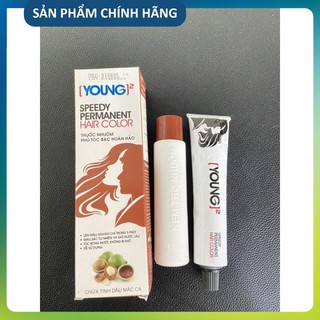 Màu Nhuộm Phủ Tóc Bạc 100% ( Màu Đen - Nâu Hạt Dẻ - Nâu Đồng)