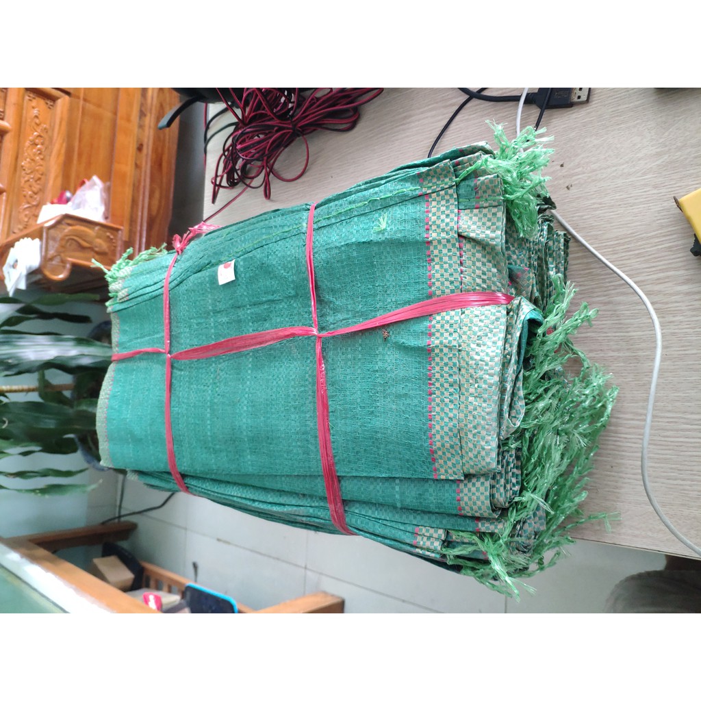 1 bịch 100 bao tải màu xanh