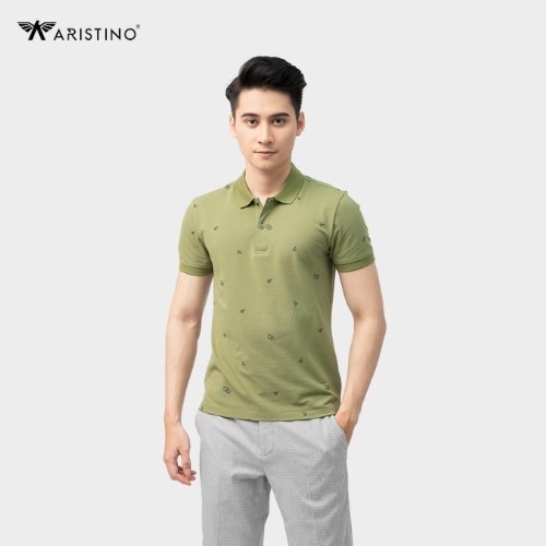 Áo Polo Nam Cao Cấp, Thun Nam ARISTINO Tay Ngắn Cổ Bẻ In Logo Nhỏ - APS003S1