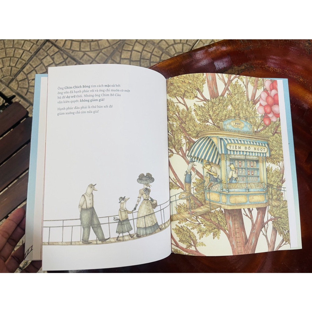 sách-[Bìa cứng có áo, in màu toàn bộ]  Người Bán Hạnh Phúc - Davide Calì - Marco Somà minh họa - Crabit Kidbooks