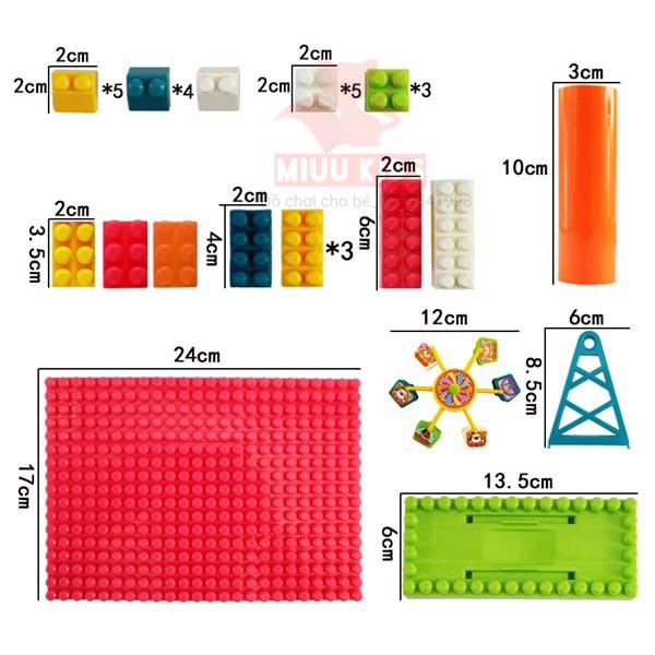 Bàn Lắp Ráp_ Vòng Xoay _Gấu Nâu Tinh Nghịch Cho Bé