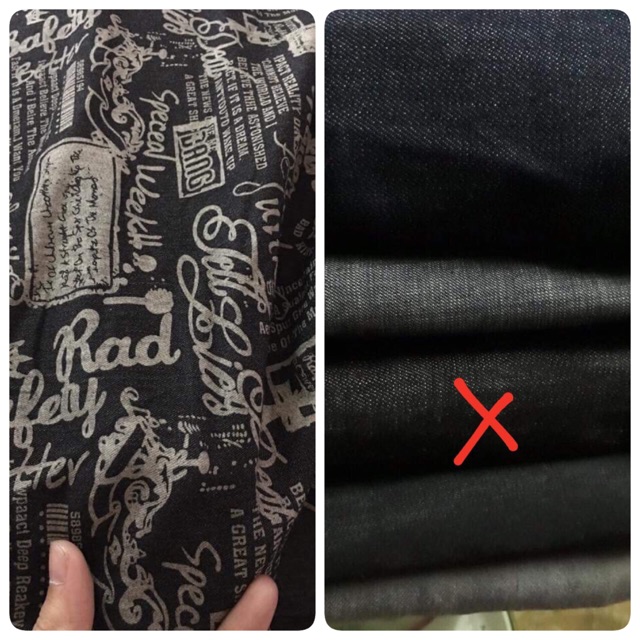 Vải jean các tông màu