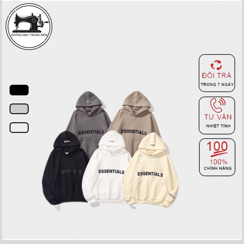 Áo Hoodie ESSENTIALS Ulzzang - Áo Thu Đông Nam Nữ Chất Nỉ Bông Hàn Dày Dặn - TD71