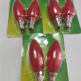 Combo 2 bóng đèn led trái ớt , led bàn thờ cà na ( 1 vỉ 2 cái )