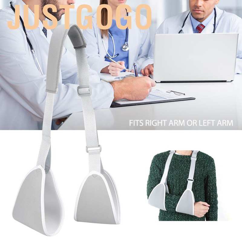 Adjustable Medical Shoulder Arm Strap Sling Swathe Brace Reinforced Immobilizer Broken Forearm