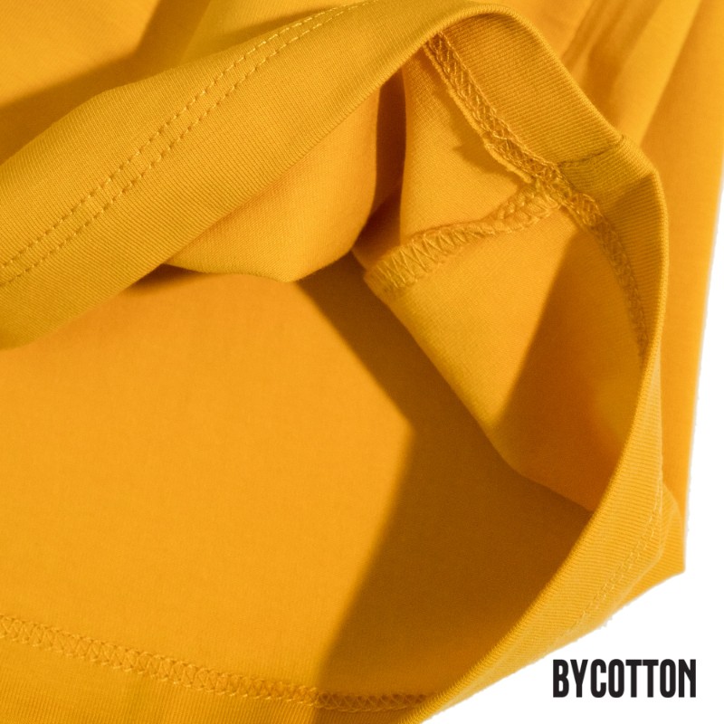 Áo Thun Ngắn Tay Cổ Tròn Vàng BY COTTON Yellow Basic Tee