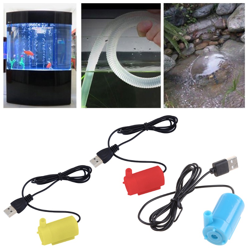 Máy Bơm Nước Mini Cổng USB DC 5V 2 Cho Bể Cá