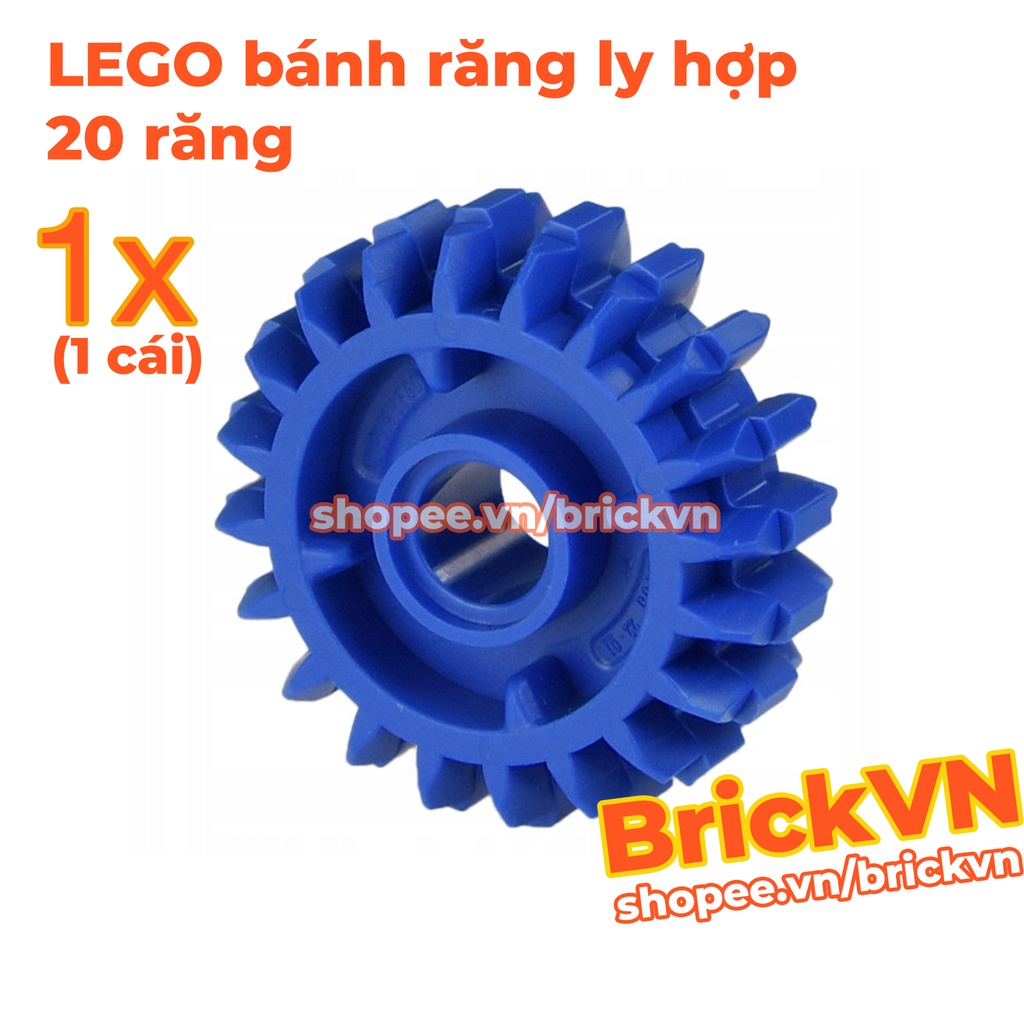 LEGO Technic Bánh Răng Ly Hợp 20 Răng Ở 2 Mặt, Xanh Da Trời ID 6224999 35185