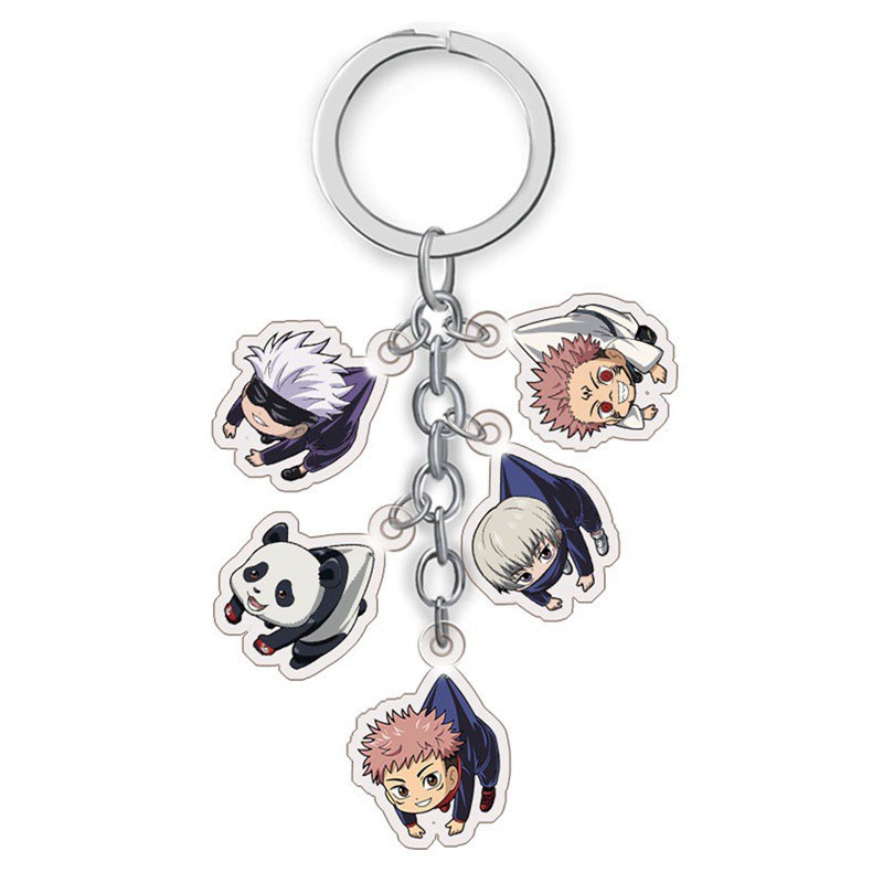 Móc khóa nhựa acrylic trong suốt hình nhân vật anime Jujutsu Kaisen Cuspidatum Yuren Gojo Goku