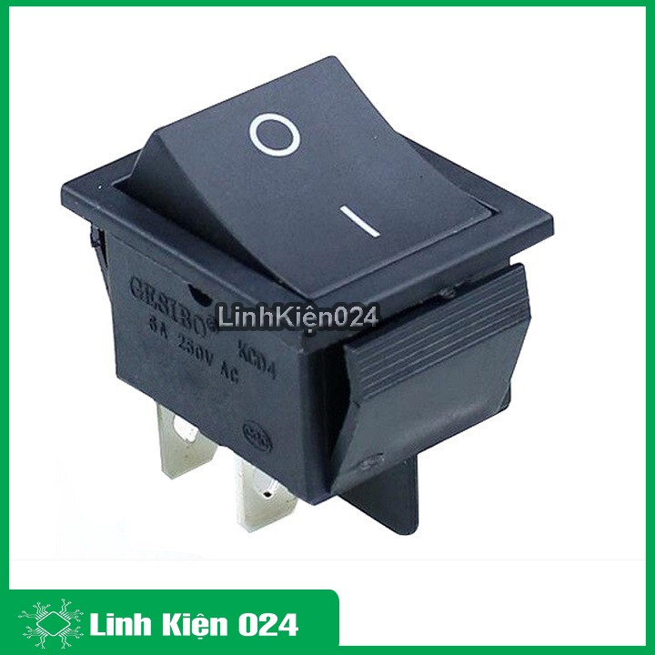 Công Tắc Bập Bênh Kcd5 - 6A/250V 4P 21X24Mm