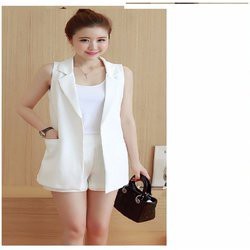 Áo khoác Vest Gile Dáng Dài Không Tay